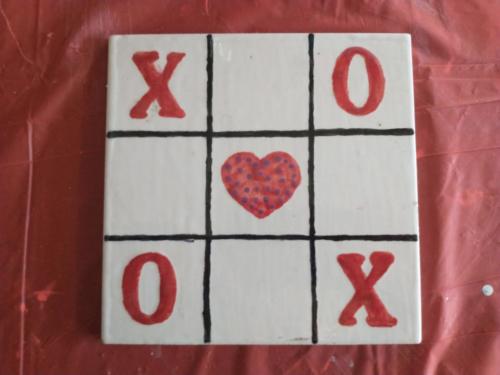Valentine Tic Tac Toe Love Tile