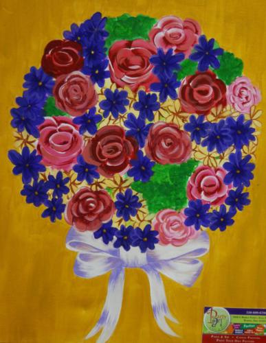 bow-of-flowers-painting