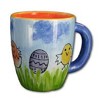 Ceramic easter egg mug