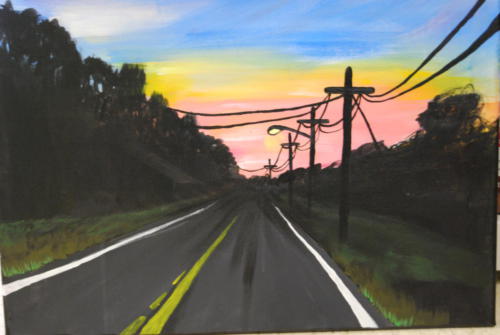 sunset-drive-painting